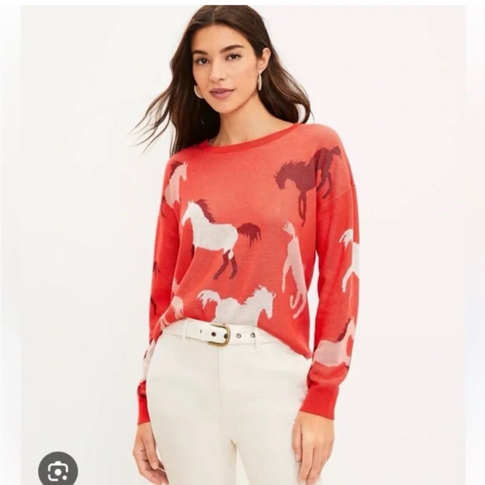 LOFT Horse Print Sweater
Size Small | Excellent Condition - Picture 2 of 5